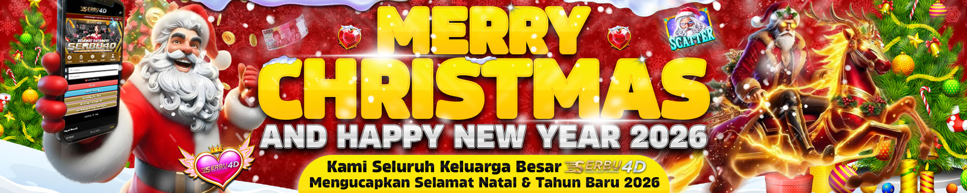 SERBU4D: Selamat Hari Natal & Tahun Baru 2026